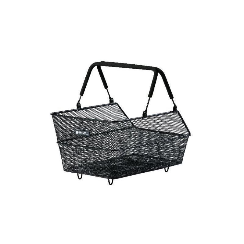 Basil Cento Rear Basket Mik Black